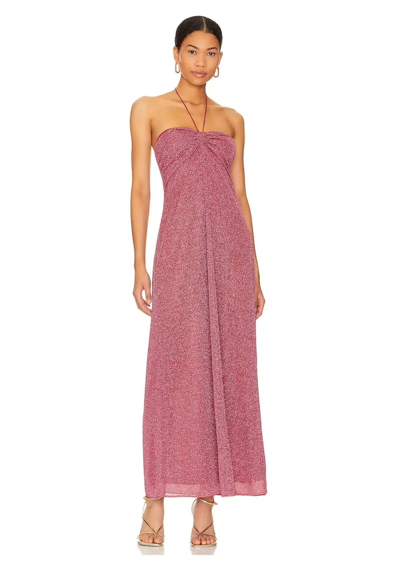 Oseree Lumiere Empire Dress In Raspberry Pink Size S / AU 8 - Image 1