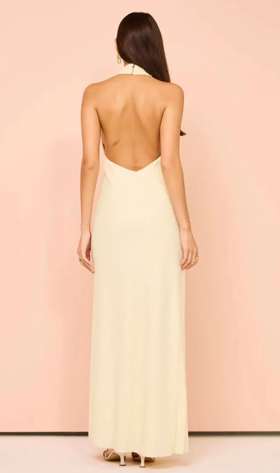 Camilla and Marc Alto Halter Dress in Cream Size 10 - Image 3