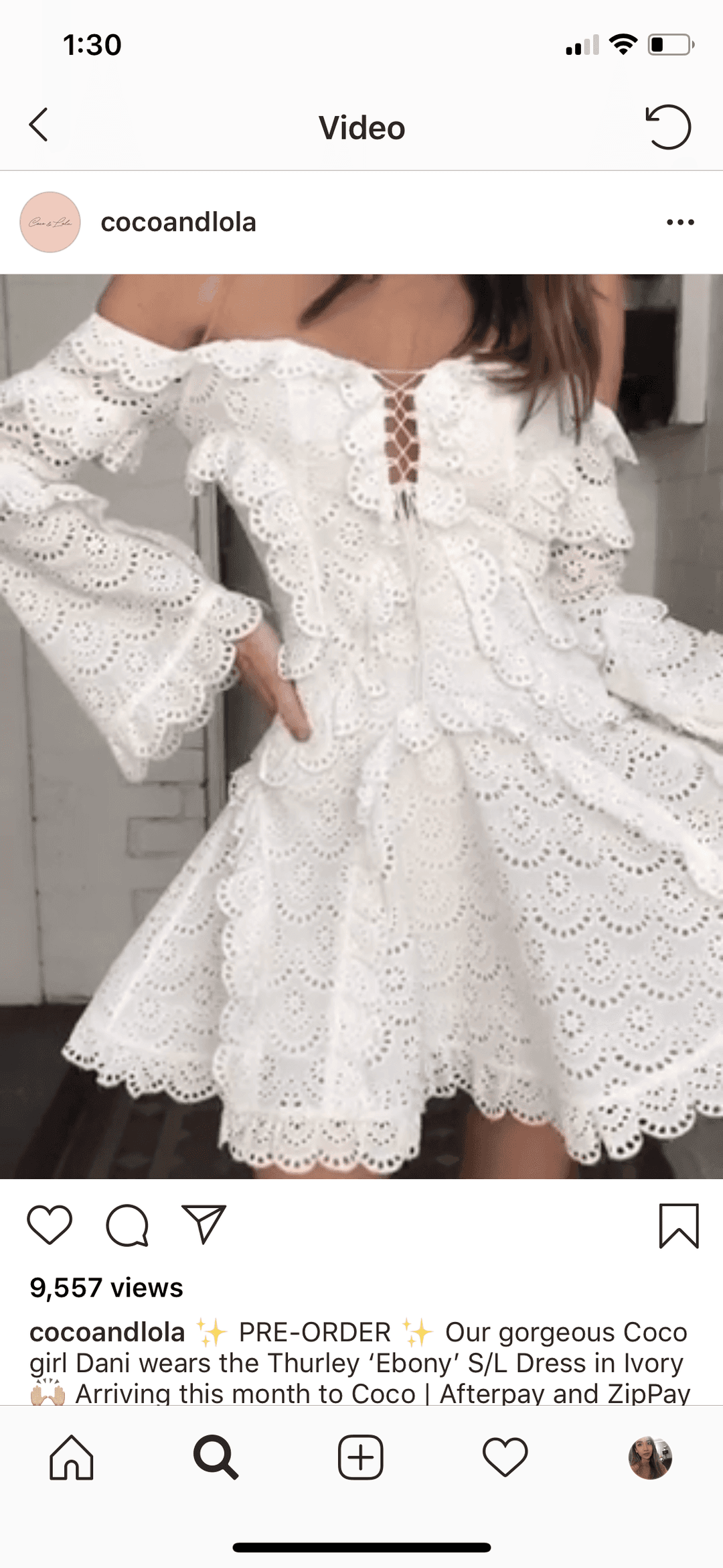 Thurley Ebony Strapless Dress in Ivory Size 6 for rent on The Volte - main image