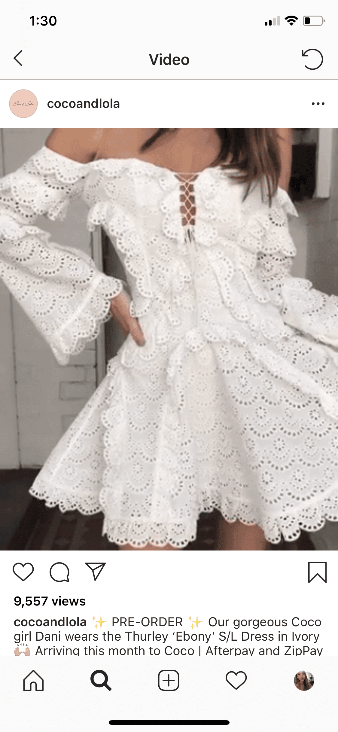 Thurley Ebony Strapless Dress in Ivory Size 6 - Image 5