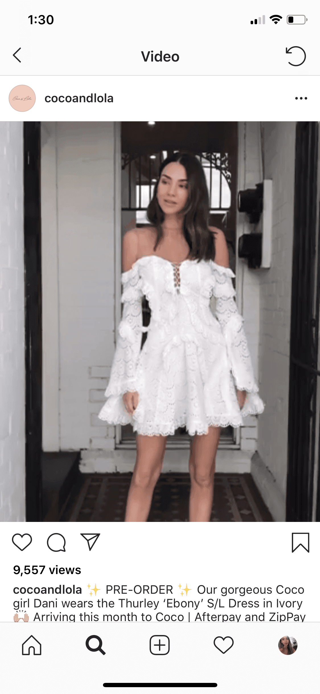 Thurley Ebony Strapless Dress in Ivory Size 6 - Image 4