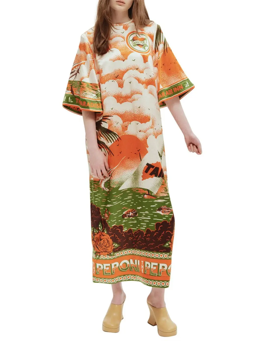 Alemais Bungalow Midi Dress Multi Size 10 for rent on The Volte - main image