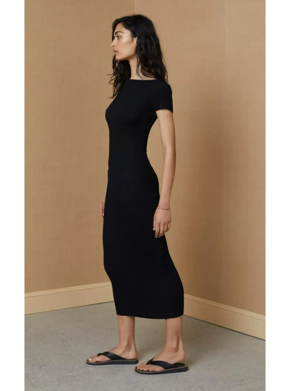 Bec & Bridge Elle Cut Out Midi Black Size AU 8 - Image 1