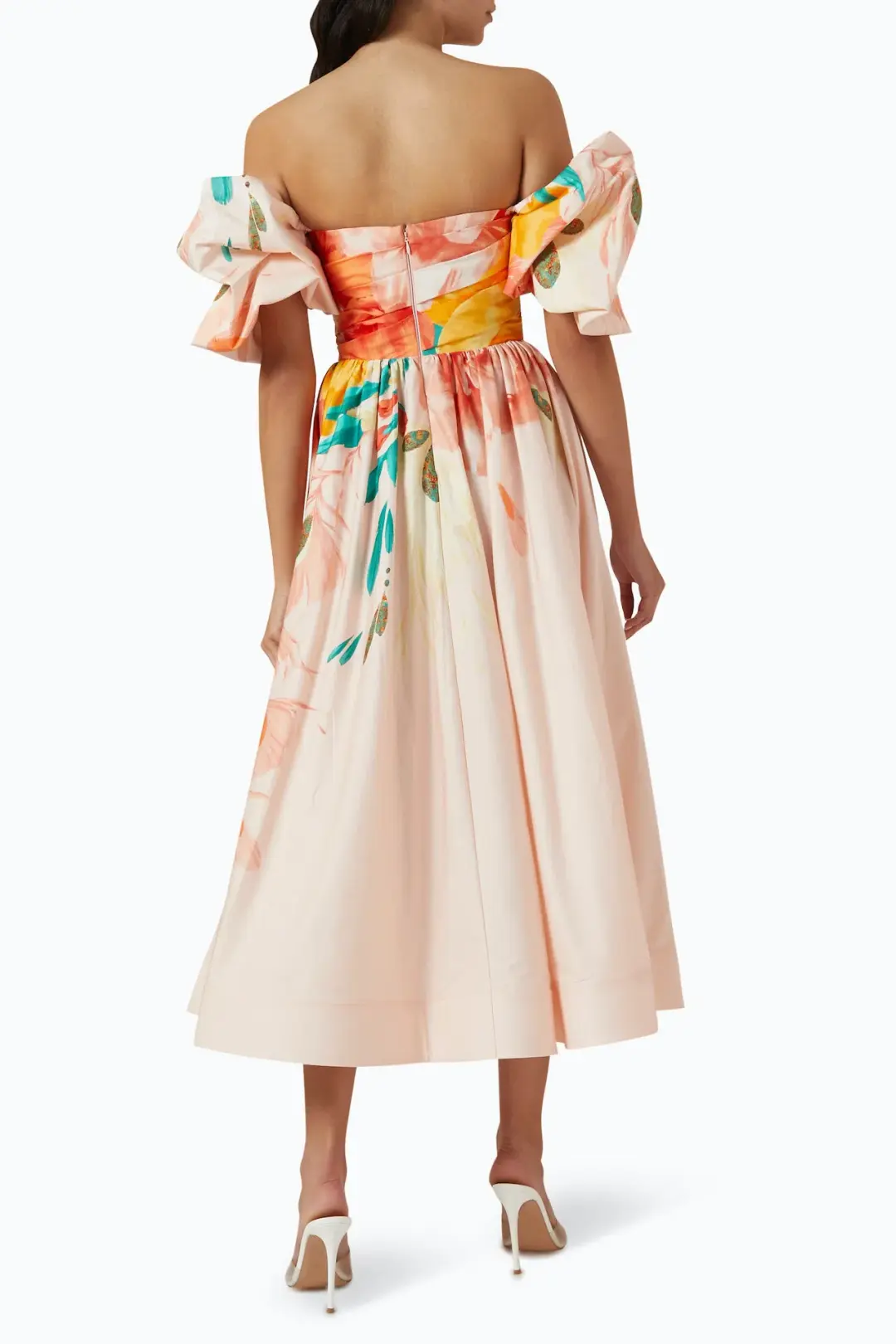 Leo Lin Maevis Midi Dress Euphoria Print Size 14 for rent on The Volte - main image