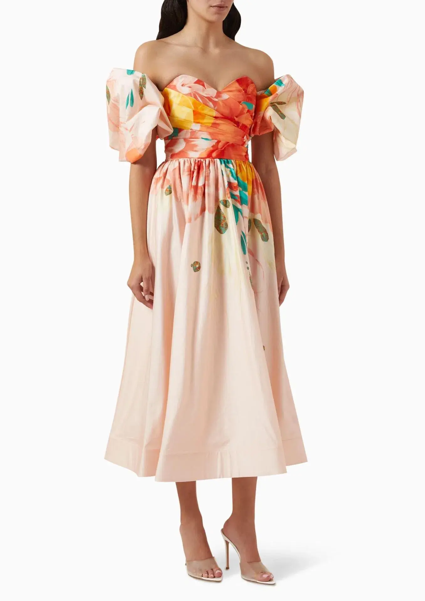 Leo Lin Maevis Midi Dress Euphoria Print Size 14 - Image 1