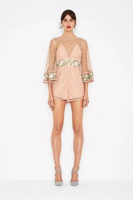 Alice McCall All Eyes On You Playsuit Antique Rose Size 4 - Image 1