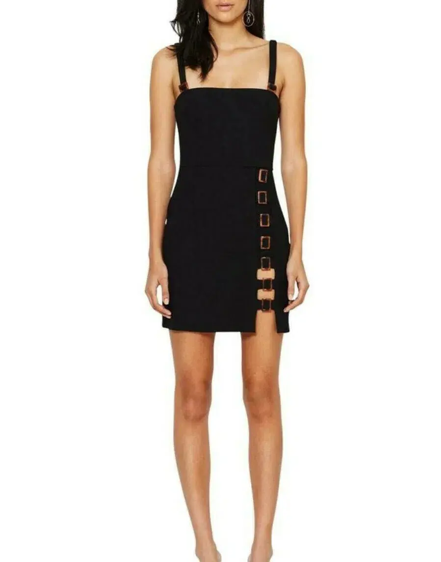 Bec & Bridge Natures Element Mini Dress Black Size 10 - Image 1