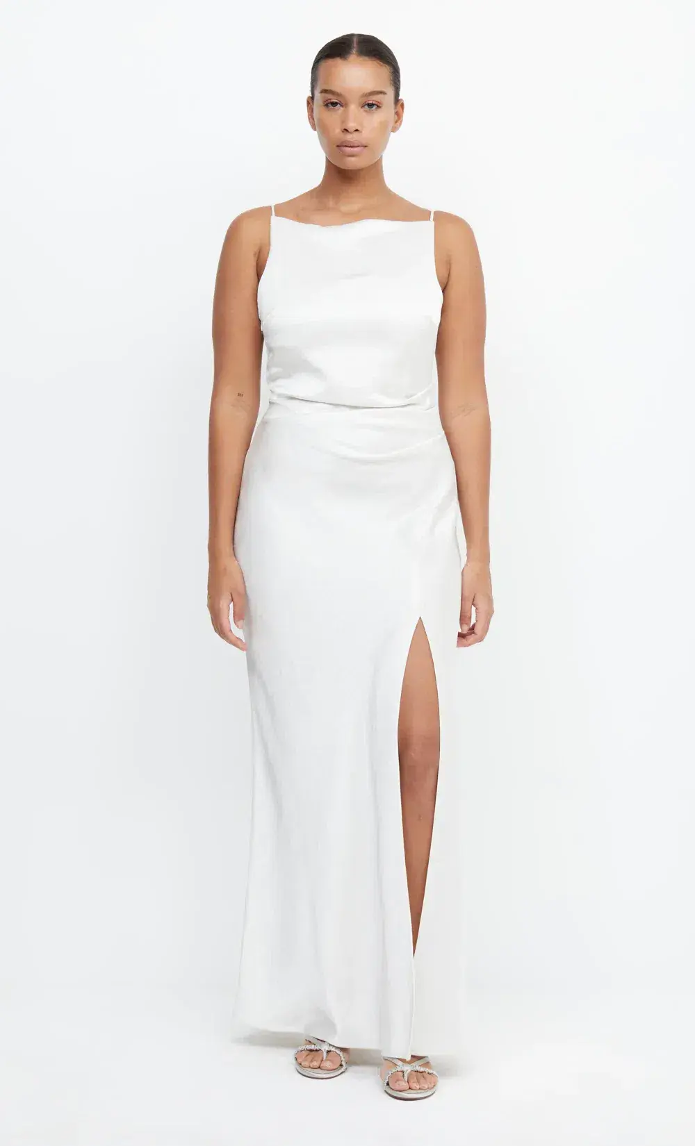 Bec & Bride The Dreamer Maxi Dress Ivory Size 8 - Image 3