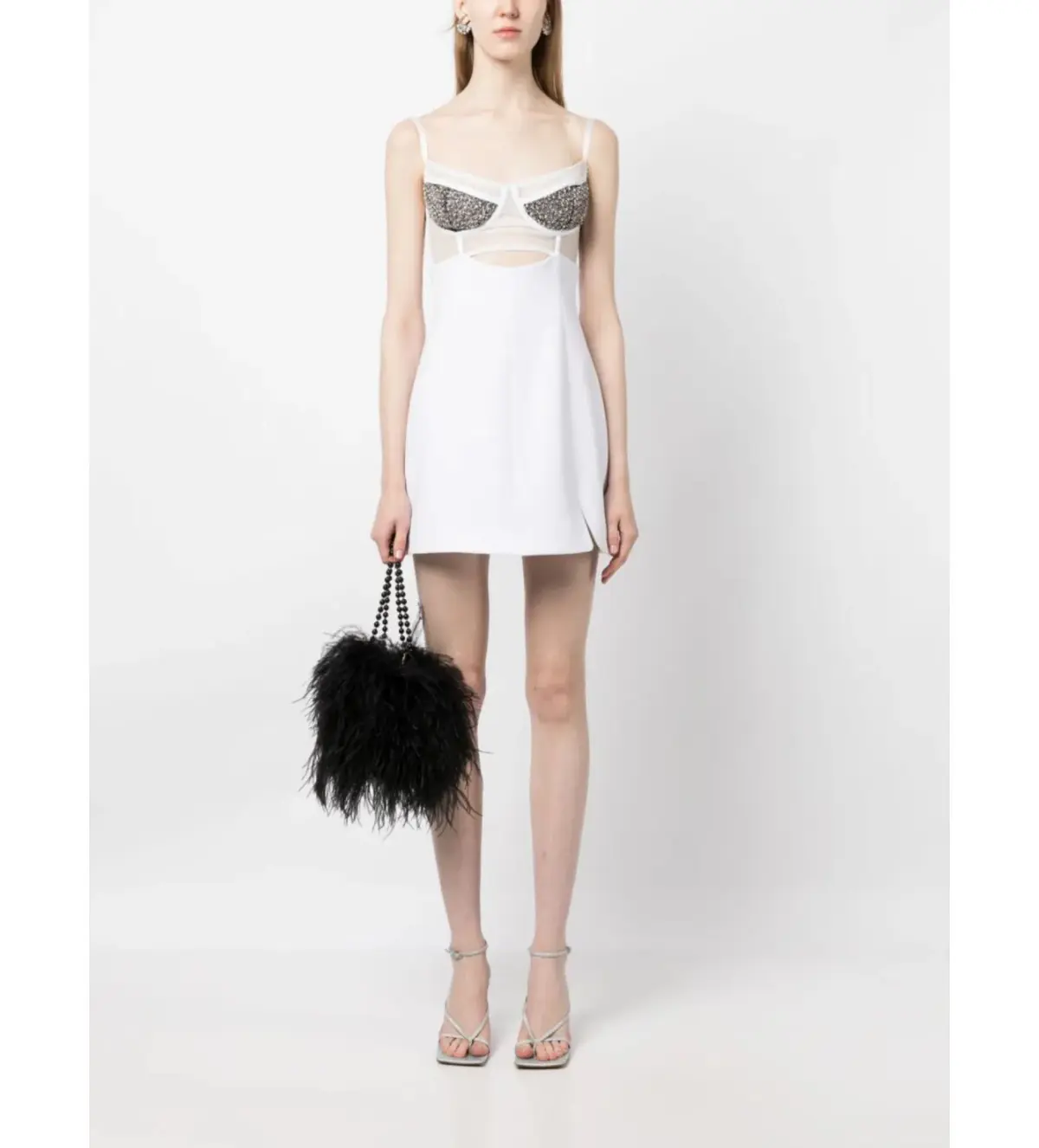 Rachel Gilbert Hartley Mini Dress Ivory Size 3/AU12 - Image 2