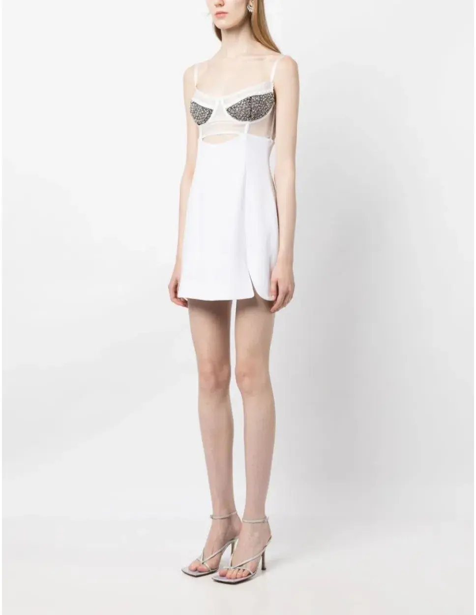 Rachel Gilbert Hartley Mini Dress Ivory Size 3/AU12 - Image 3