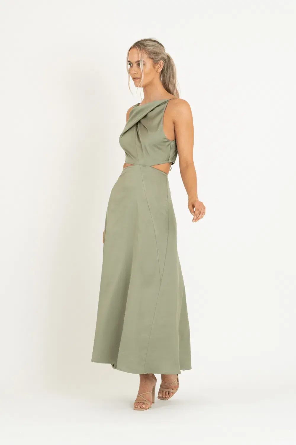 One Fell Swoop Bijoux Maxi Dress Serpent Green Size 8 - Image 3