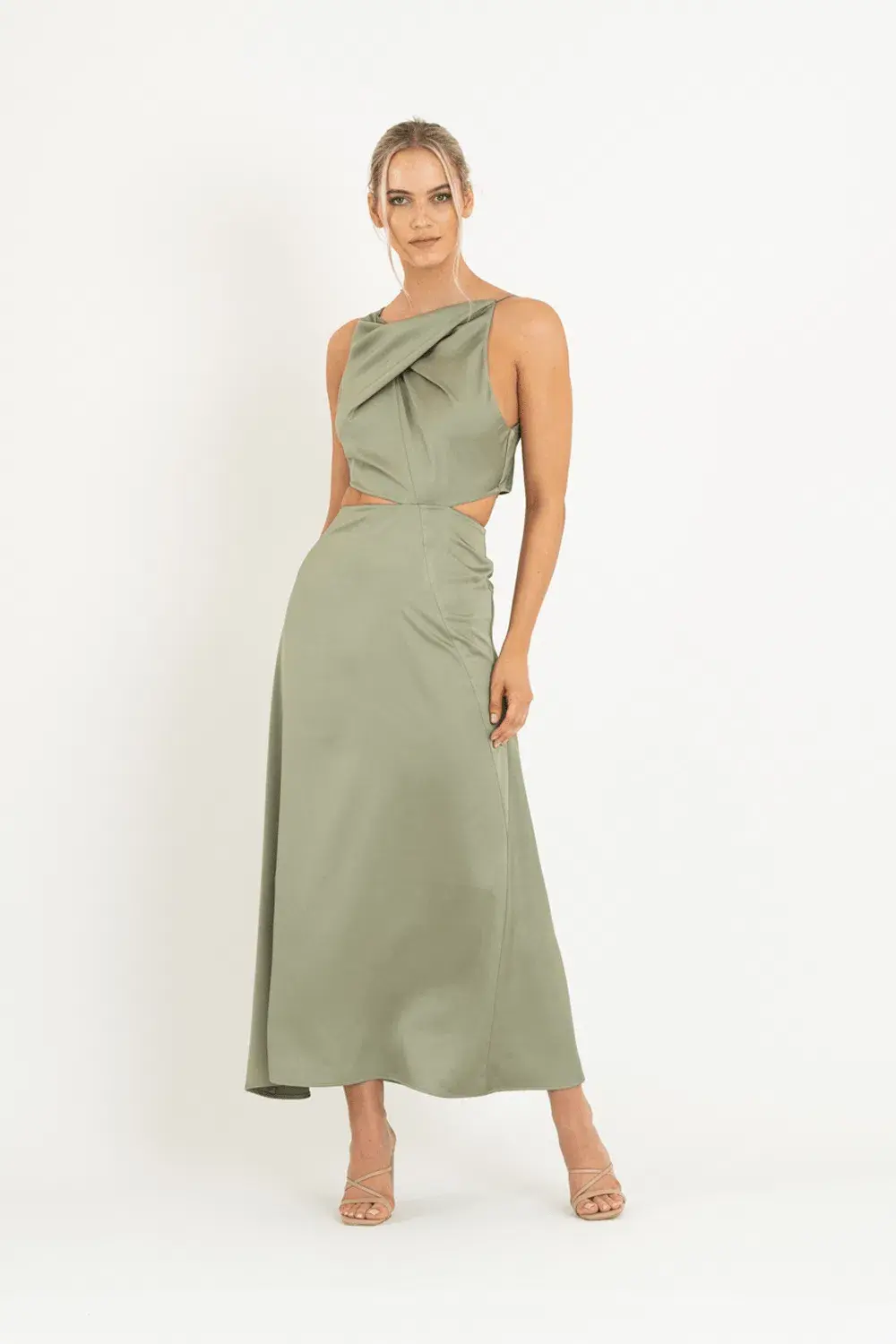 One Fell Swoop Bijoux Maxi Dress Serpent Green Size 8 - Image 1
