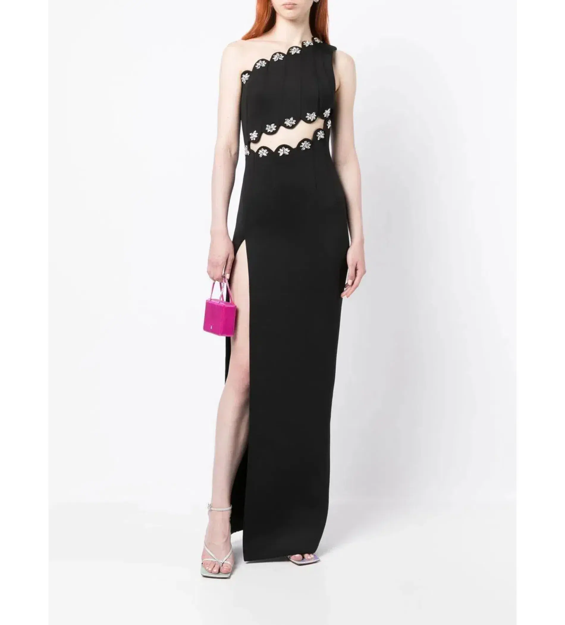 Rachel Gilbert Stella Floor Length Gown Black Size 10 - Image 1