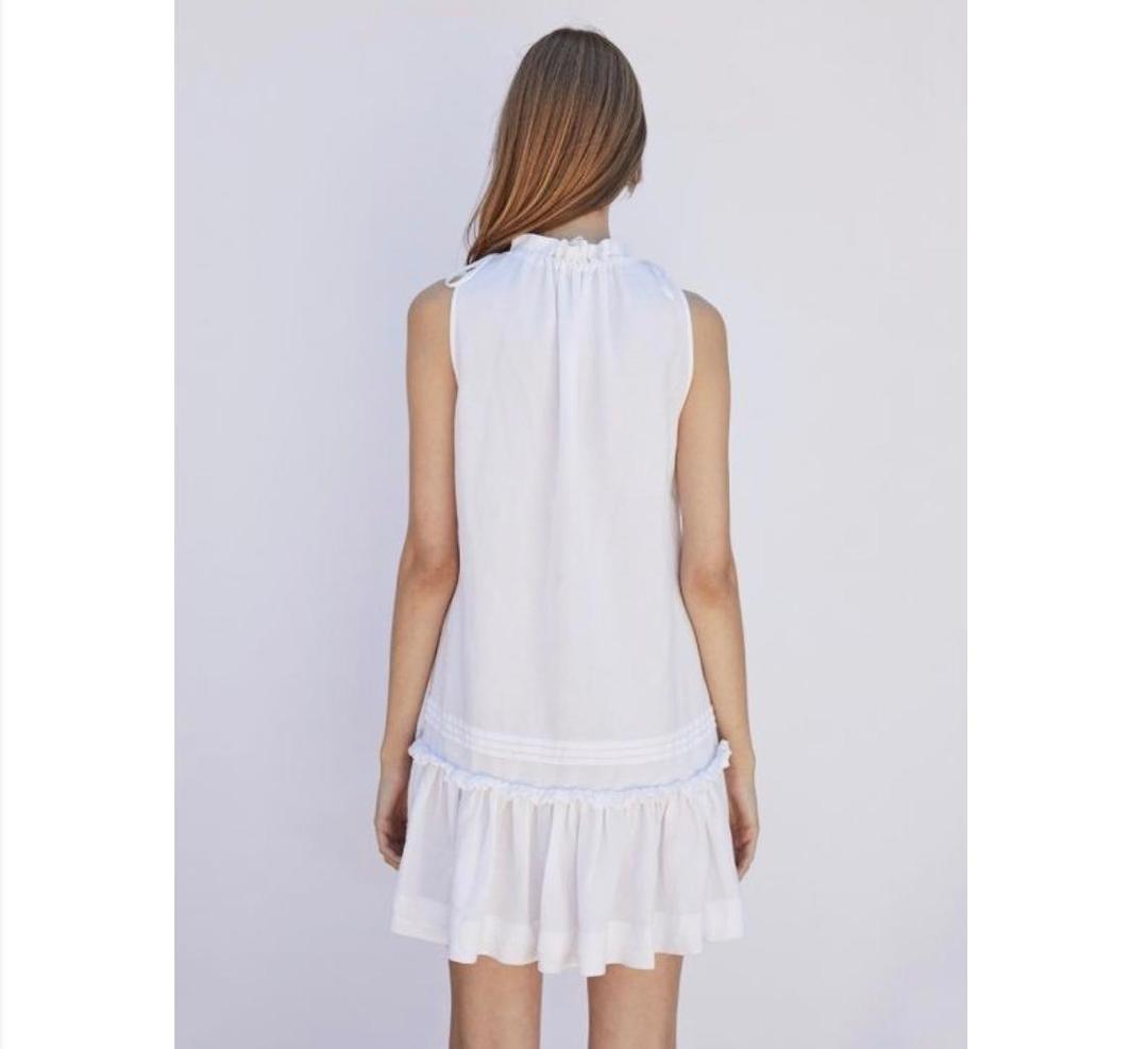 Rodeo Show Ceci Mia Mini Dress White Size 4  for rent on The Volte - main image
