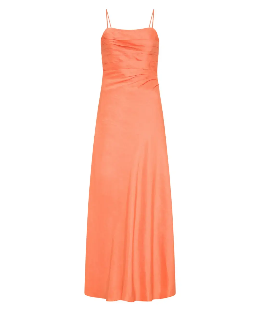 Aje Clarice Draped Maxi Dress in Sunset Orange Size AU 12 for rent on The Volte - main image