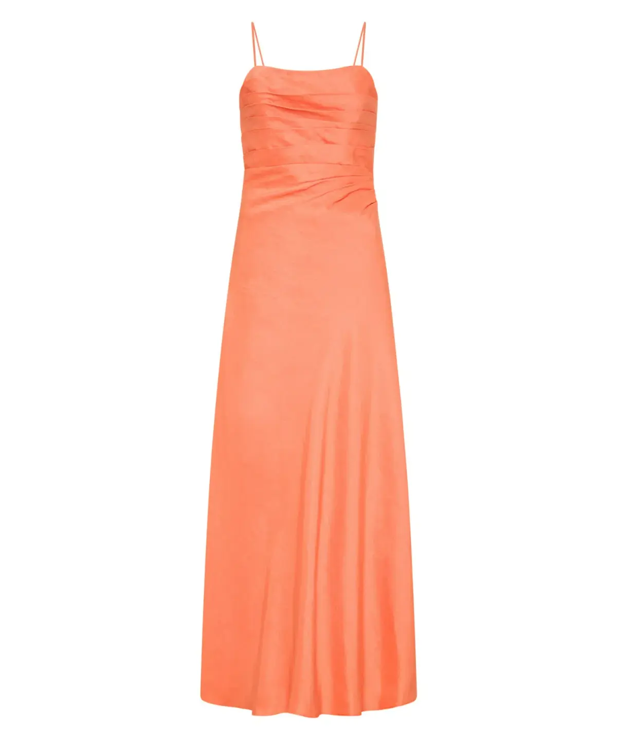 Aje Clarice Draped Maxi Dress in Sunset Orange Size AU 12 - Image 5