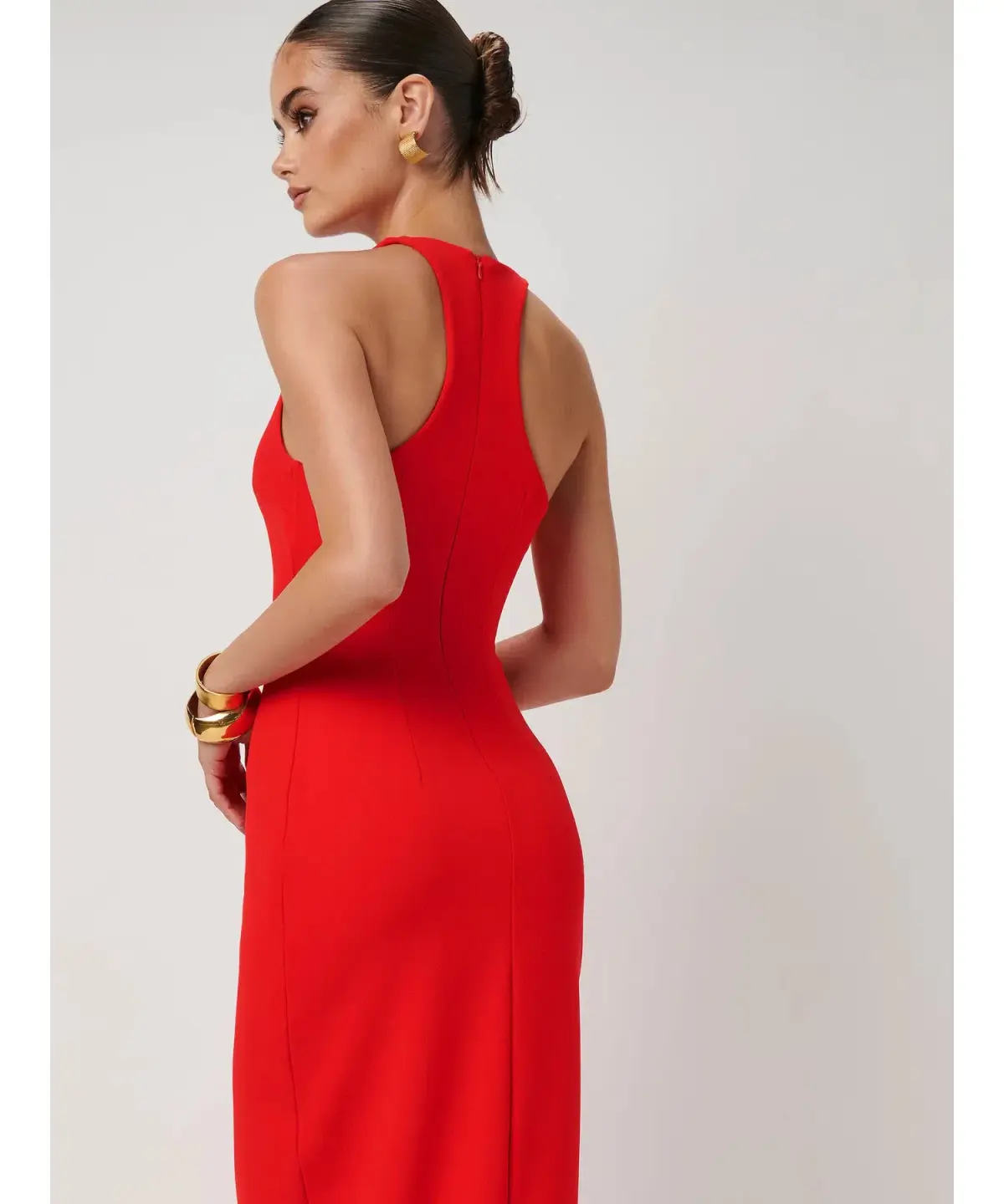 Effie Kats Eiza Gown Cherry Red Size AU 8 - Image 3