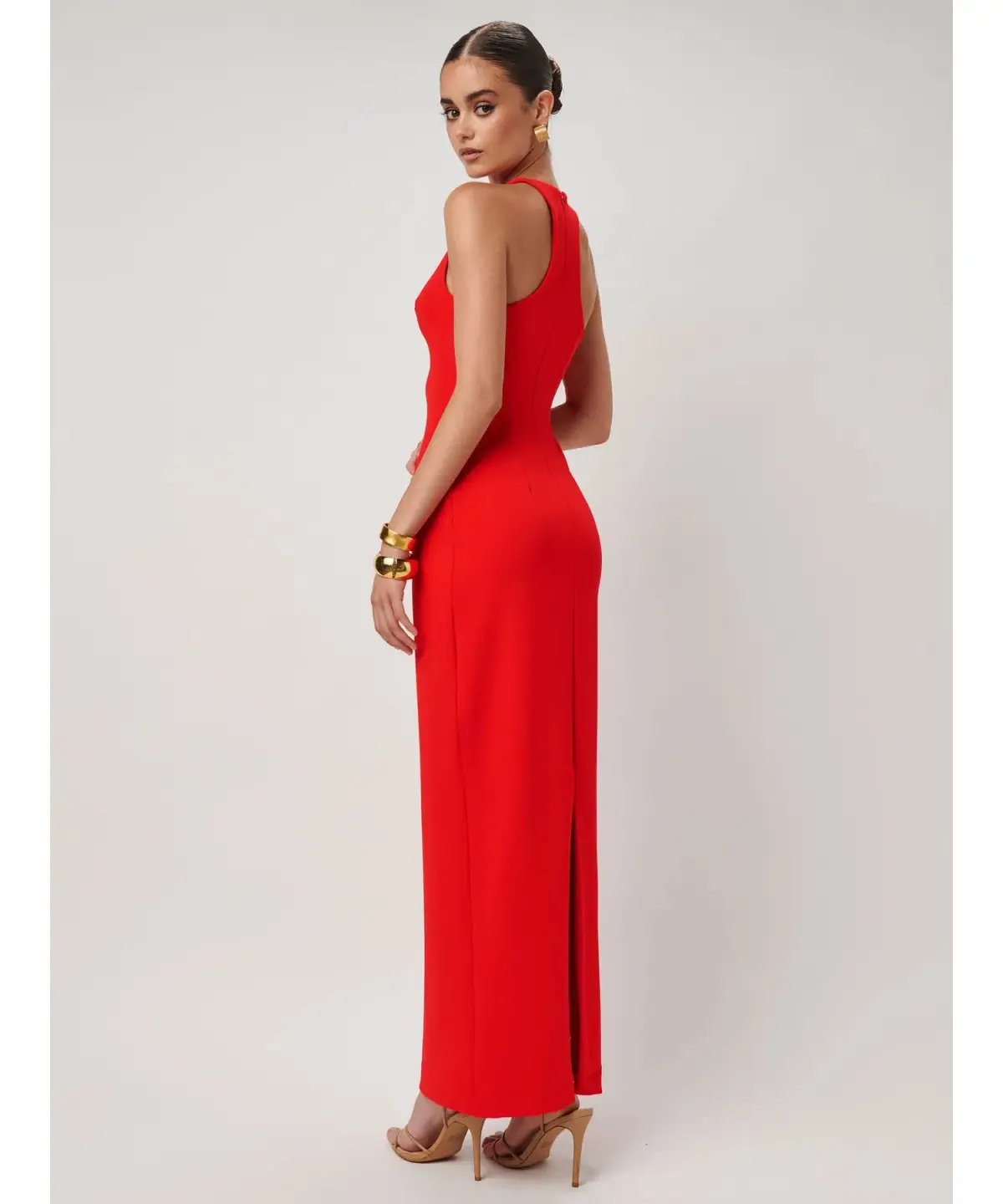 Effie Kats Eiza Gown Cherry Red Size AU 8 - Image 4