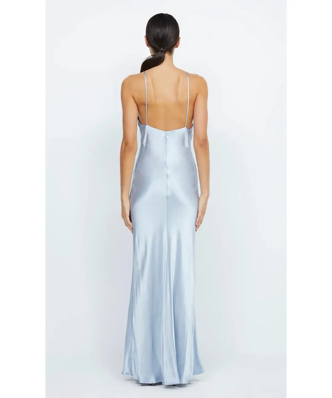 Bec & Bridge Moon Dance Maxi V Dress Dusty Blue Size AU 10 for rent on The Volte - main image