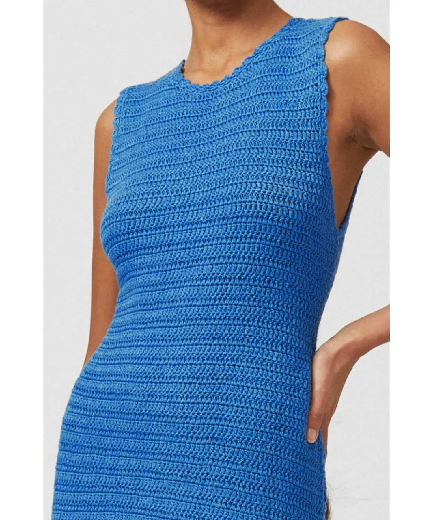Suboo Elvira Crochet Dress Blue Size 6 - Image 2