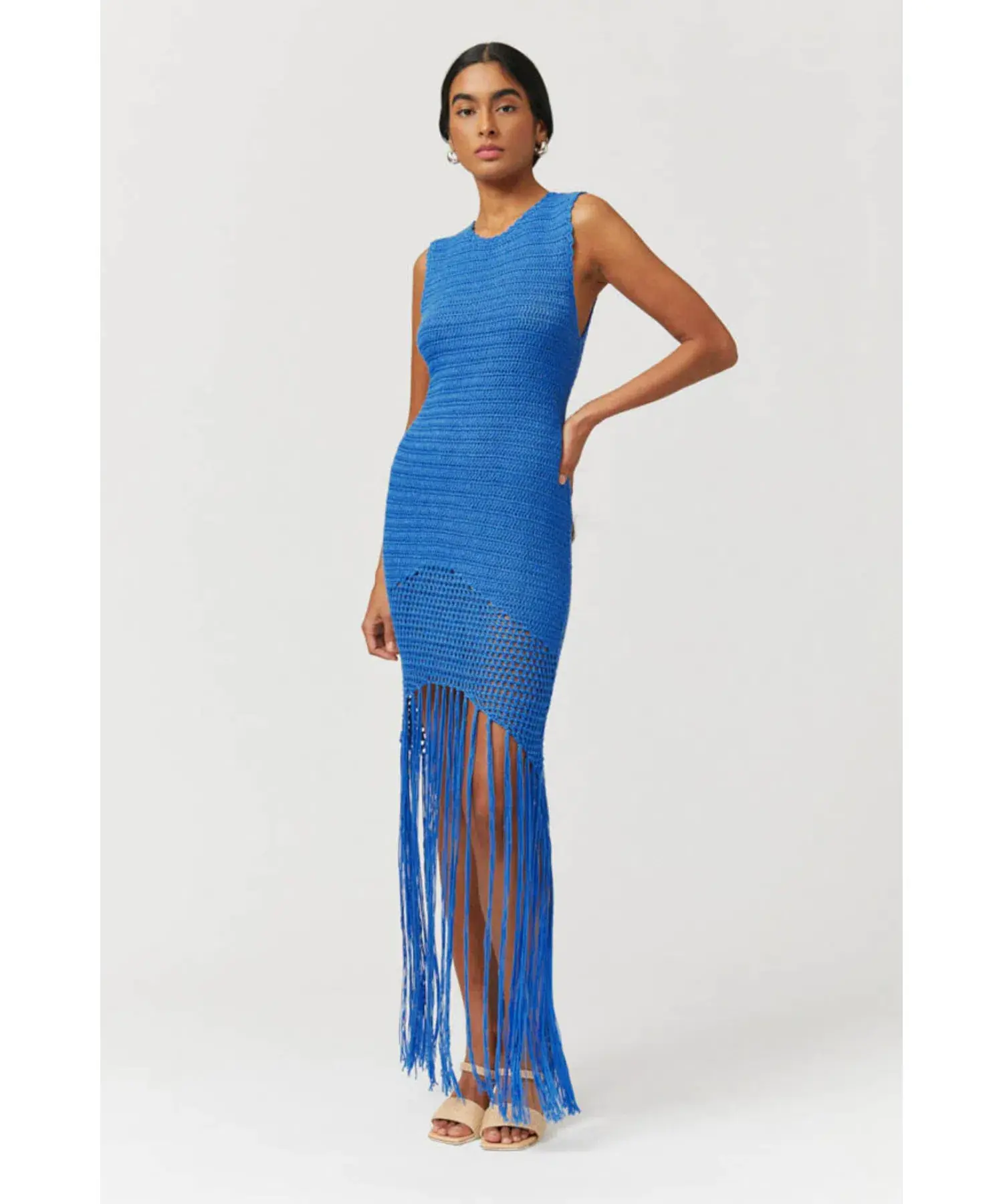 Suboo Elvira Crochet Dress Blue Size 6 - Image 1