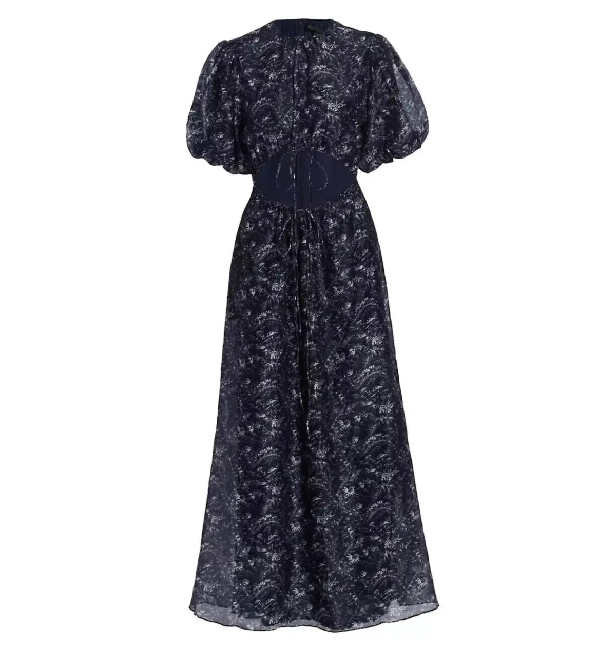 Sir the Label Caprice Puff Sleeve Midi Dress in Navy Size 1 / AU 8 - Image 4
