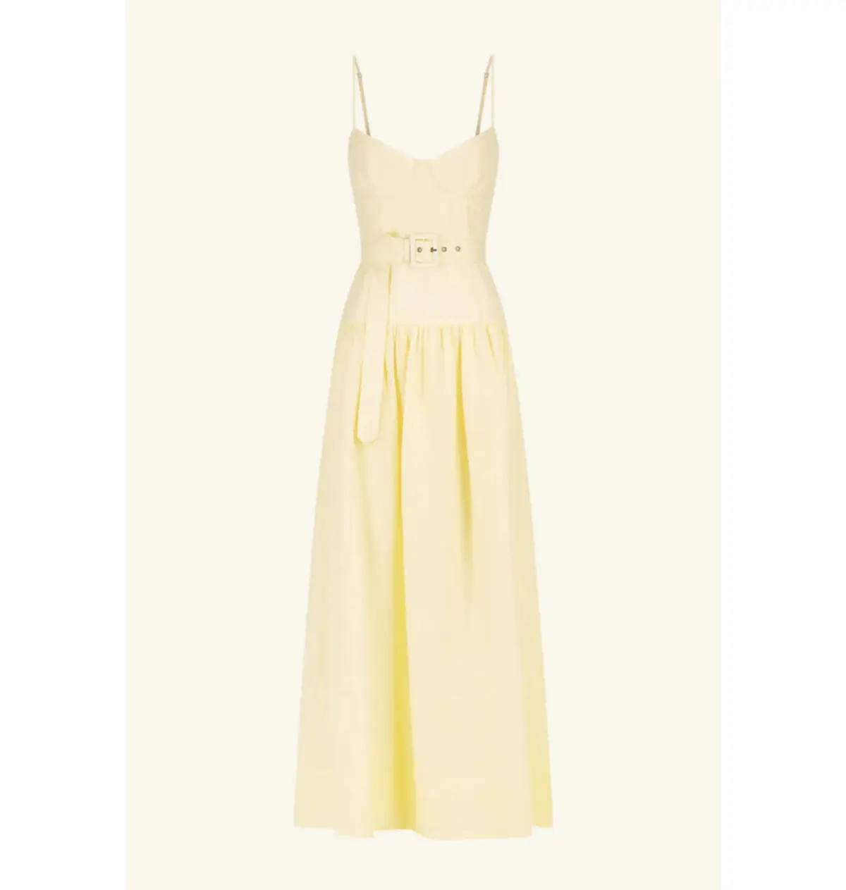 Shona Joy Limon Panelled Bustier Maxi Dress in Lemonade Size AU 12 - Image 5