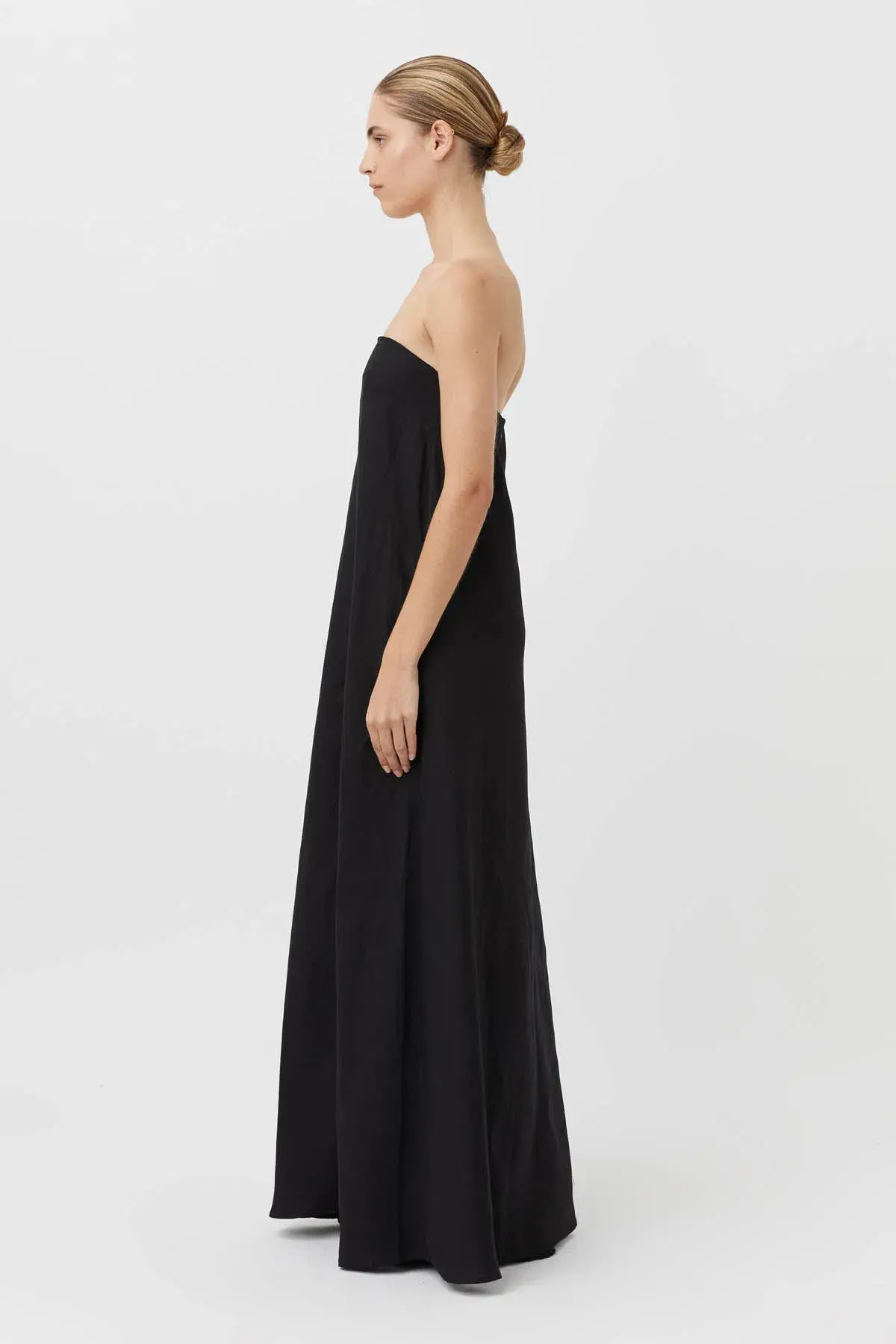 Camilla and Marc Honora Strapless Dress Black Size 12 - Image 2