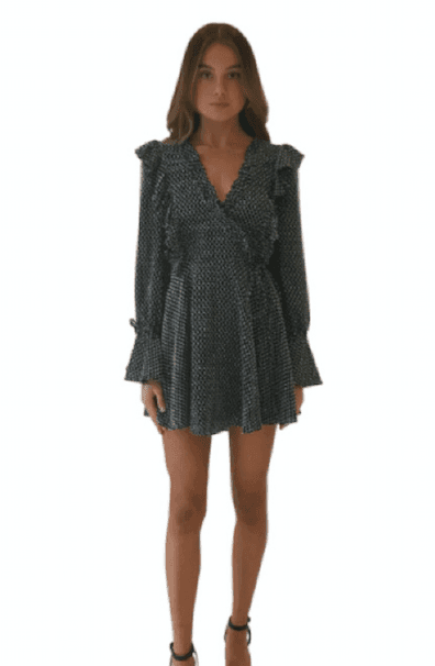 Shona Joy Salinger Ruffle Mini Dress for rent on The Volte - main image