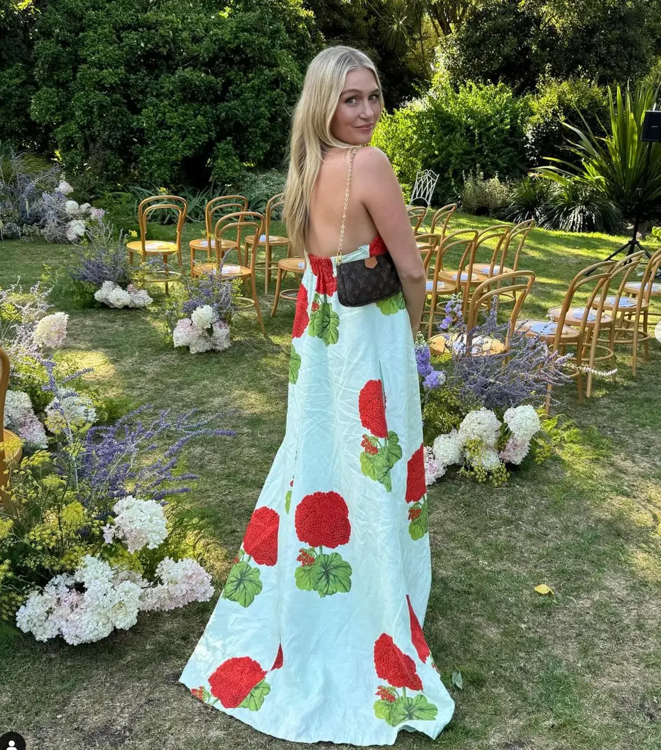 Oroton Posie Geranium Gown Sea Spray Size 6 - Image 15