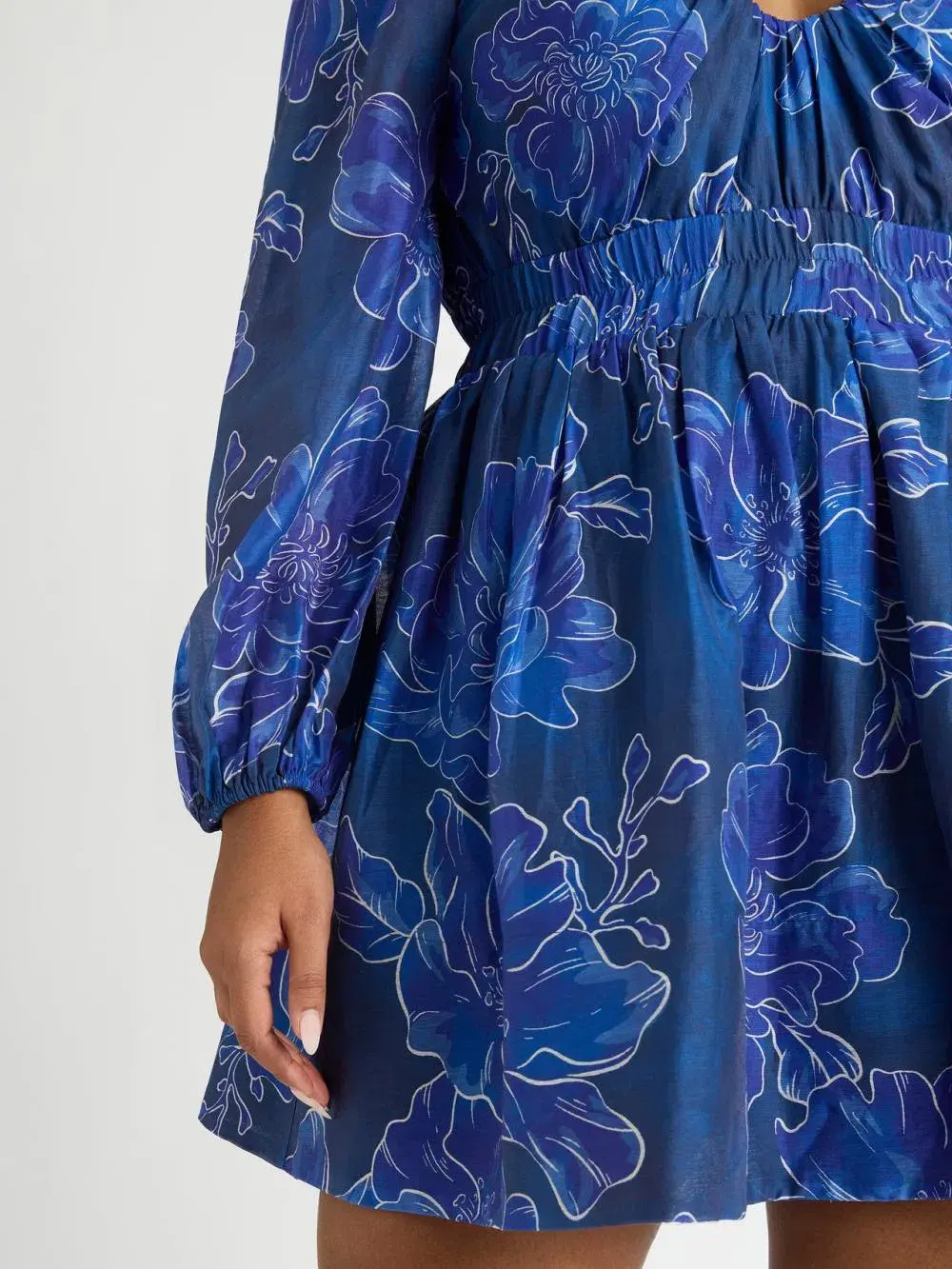 Sheike Tokyo Floral Mini Dress Blue Size 16 - Image 3