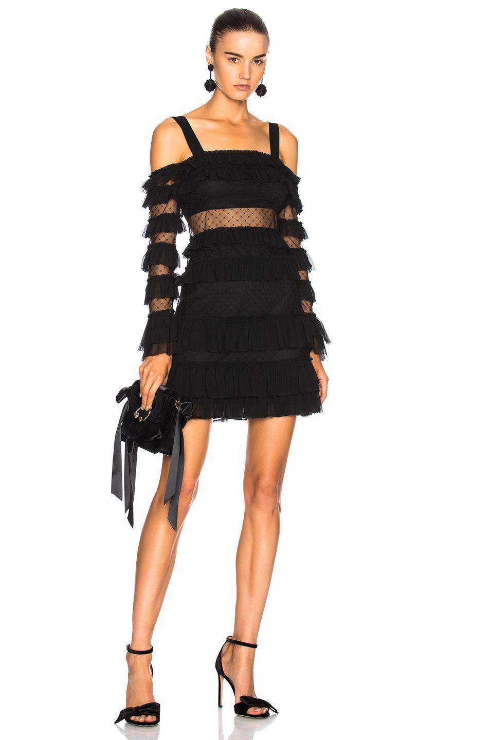 Alexis Brandi Mini Dress Black Size 6 - Image 1