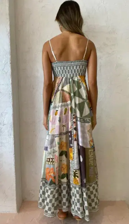 Alemais Emma Gale Sundress In Multi Size 8 for rent on The Volte - main image