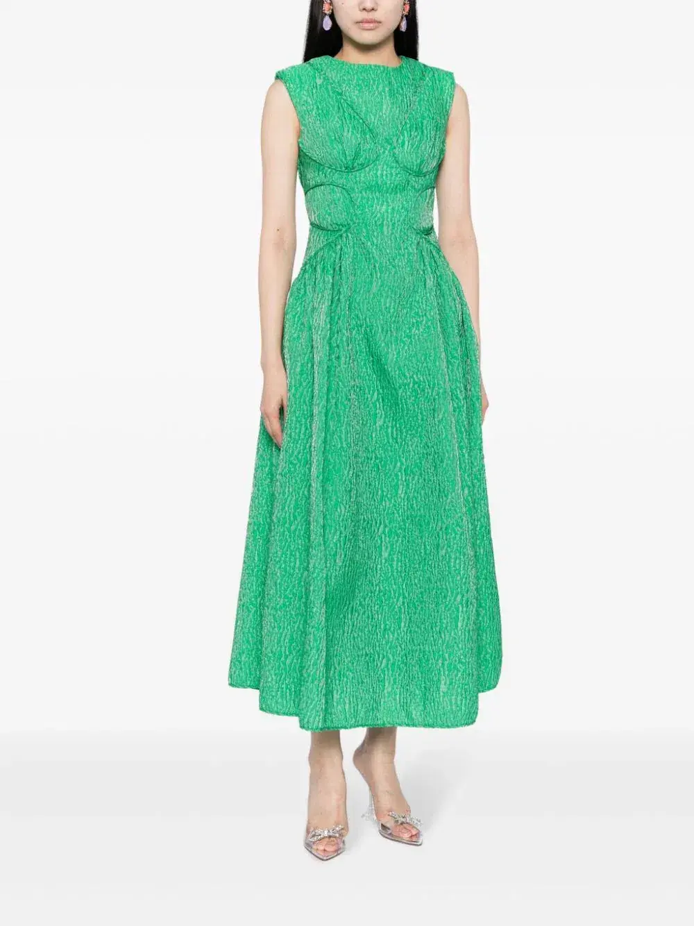 Rachel Gilbert Celia Midi Dress in Apple Green Size 2 / AU 10 - Image 1