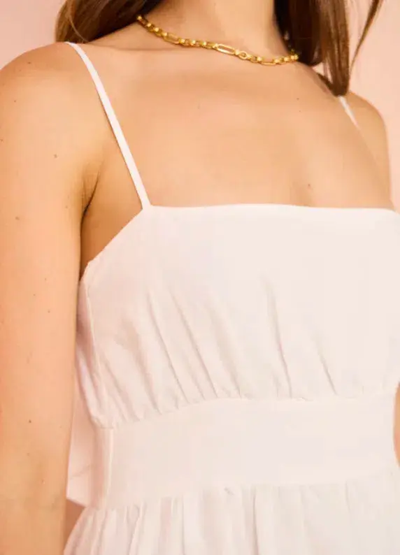 By Nicola Monet Tiered Maxi Dress In White Size 10 - Image 6