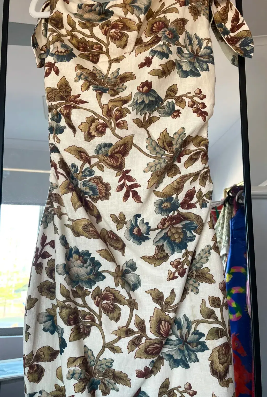Sir the Label Eleanora Tie Shoulder Dress Viola Floral Print Size 1 / AU 8 for rent on The Volte - main image