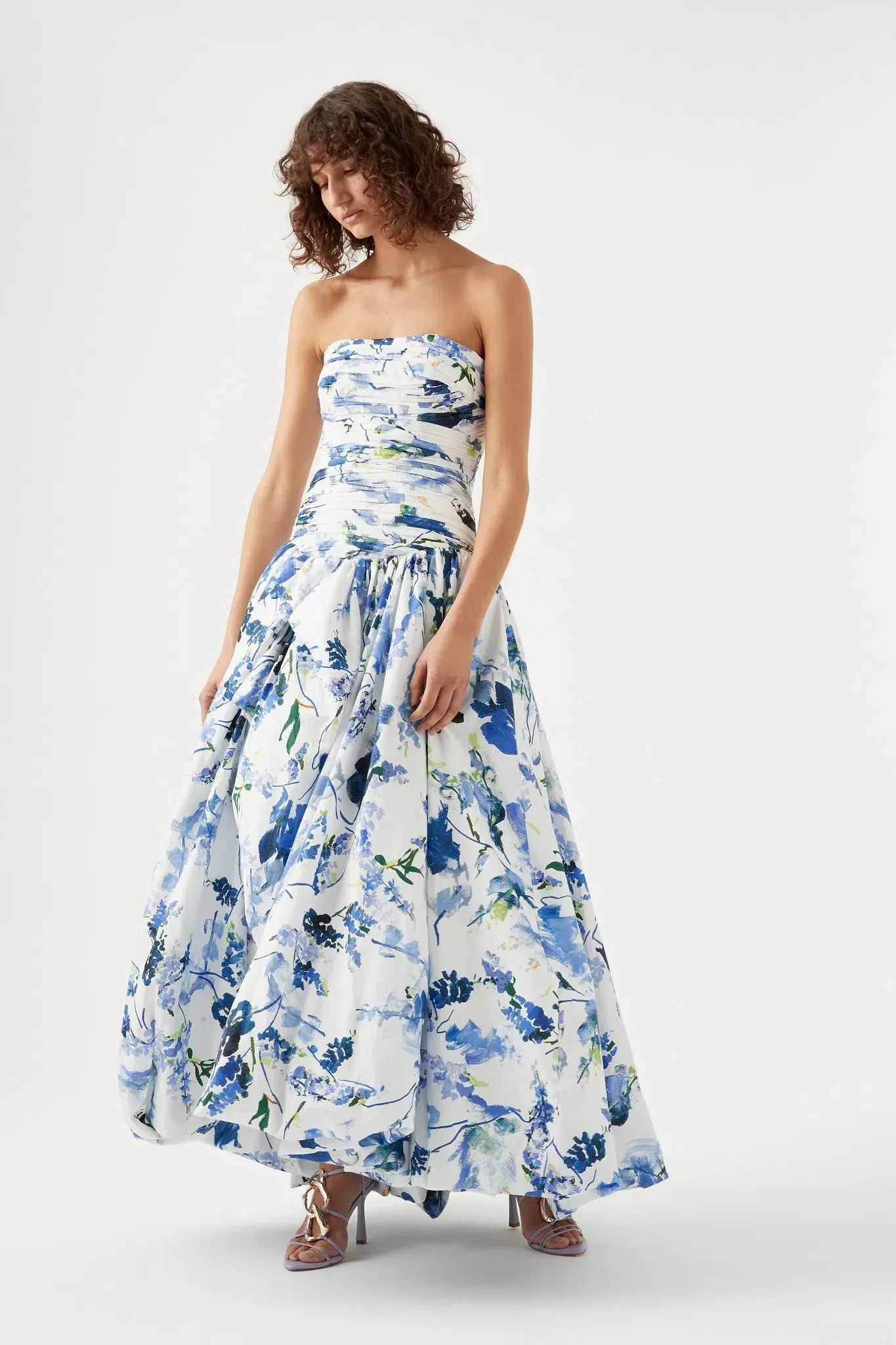Aje Violette Bubble Hem Maxi Dress Floral 8  - Image 3