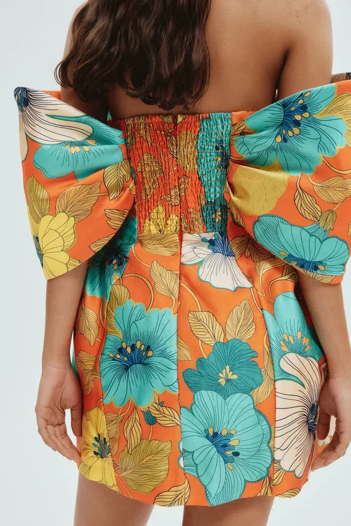 Alemais Piato Sculpt Mini Dress Floral Size 8 - Image 3