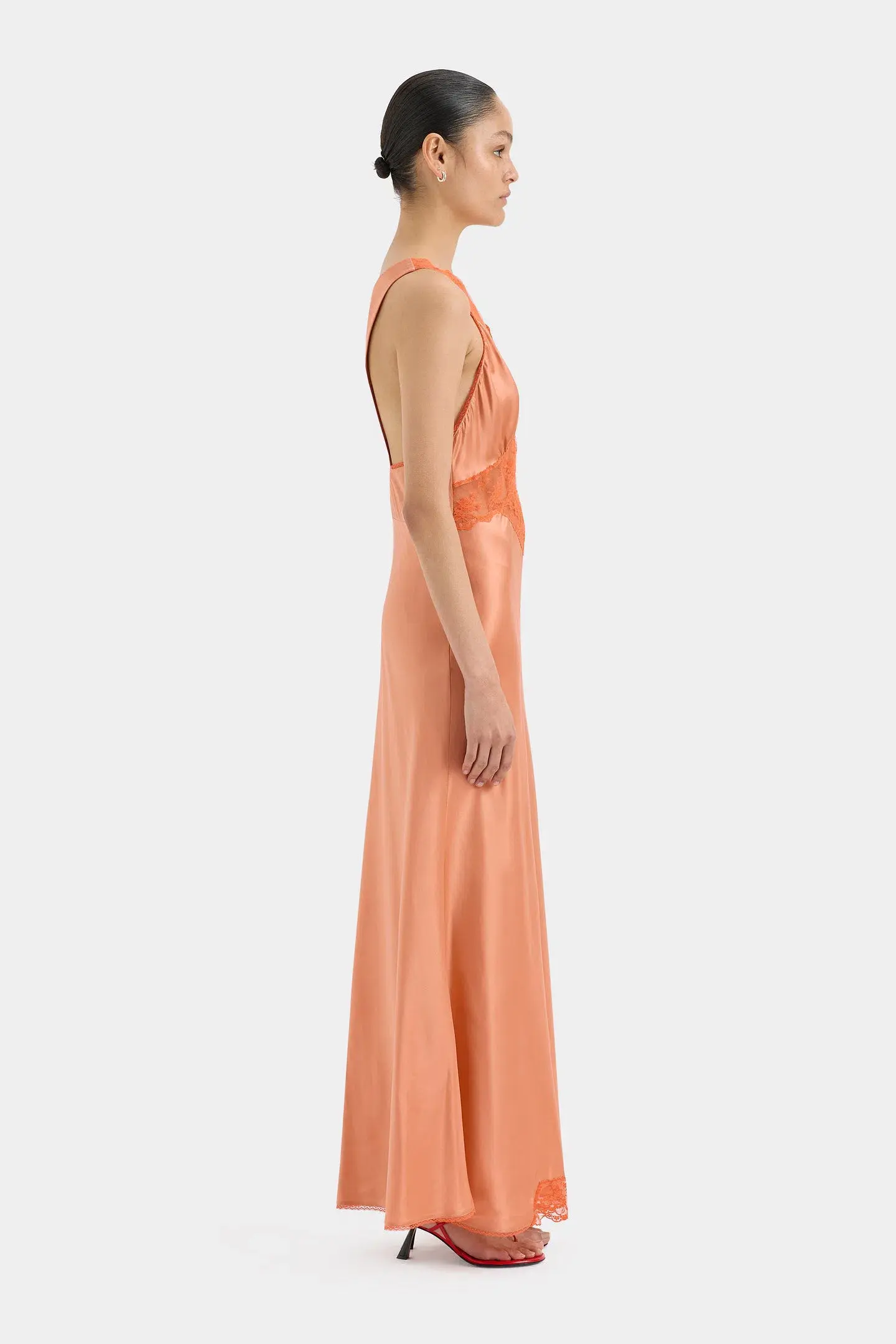 Sir the Label Aries Cut Out Gown Peach Size 0/AU 6 - Image 2