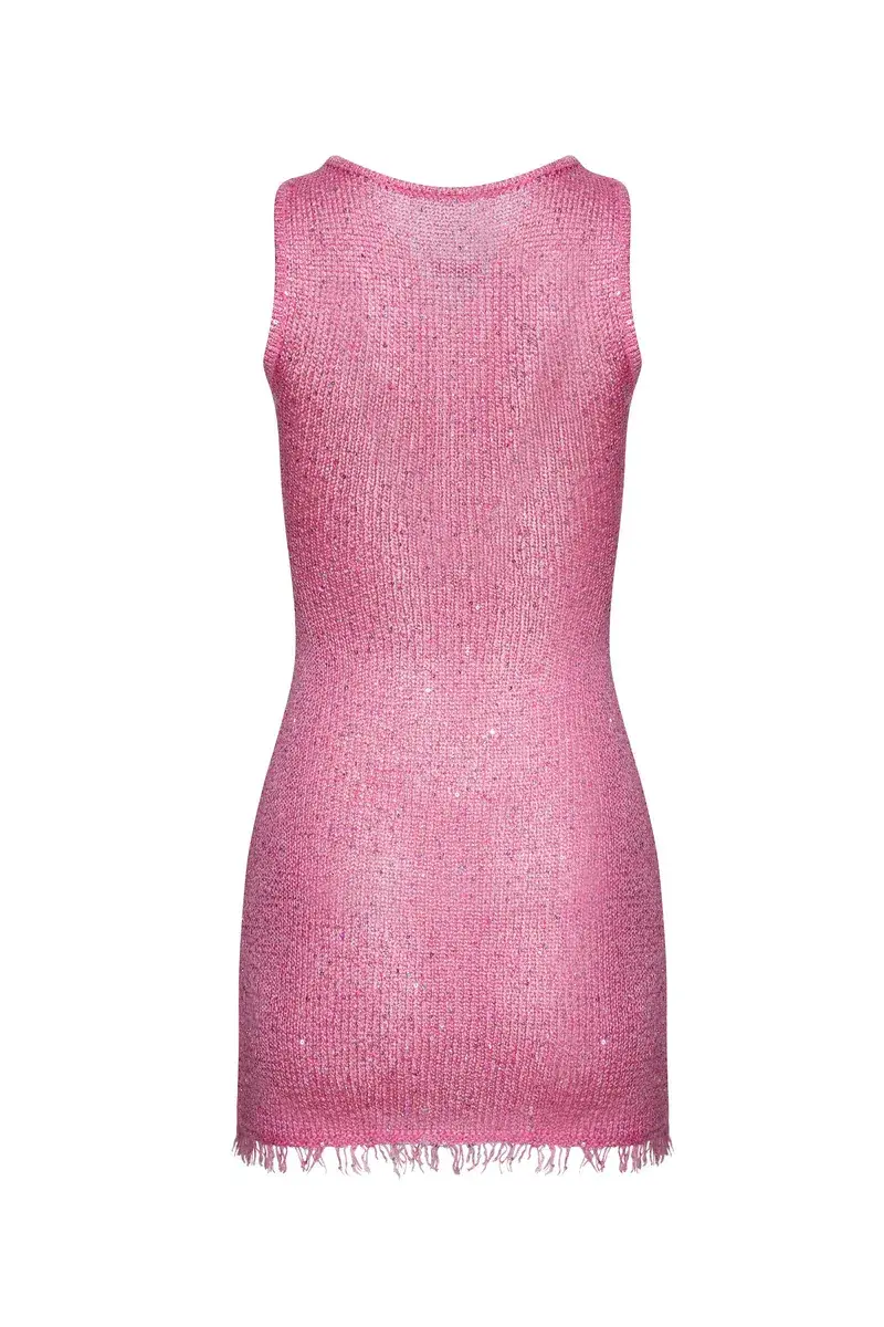 Asta Resort Natalia Mini Dress in Azalea Sequin Size XS/ AU 6 - Image 6