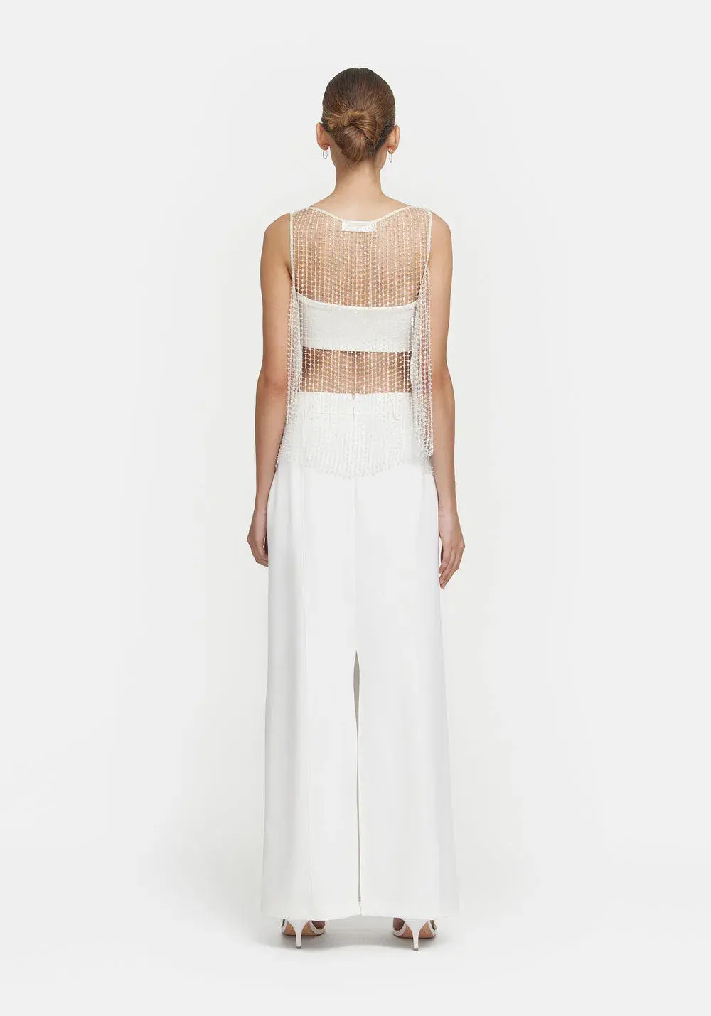 Viktoria & Woods Gravity Top Beaded White/Clear Size M/ AU 10 for rent on The Volte - main image