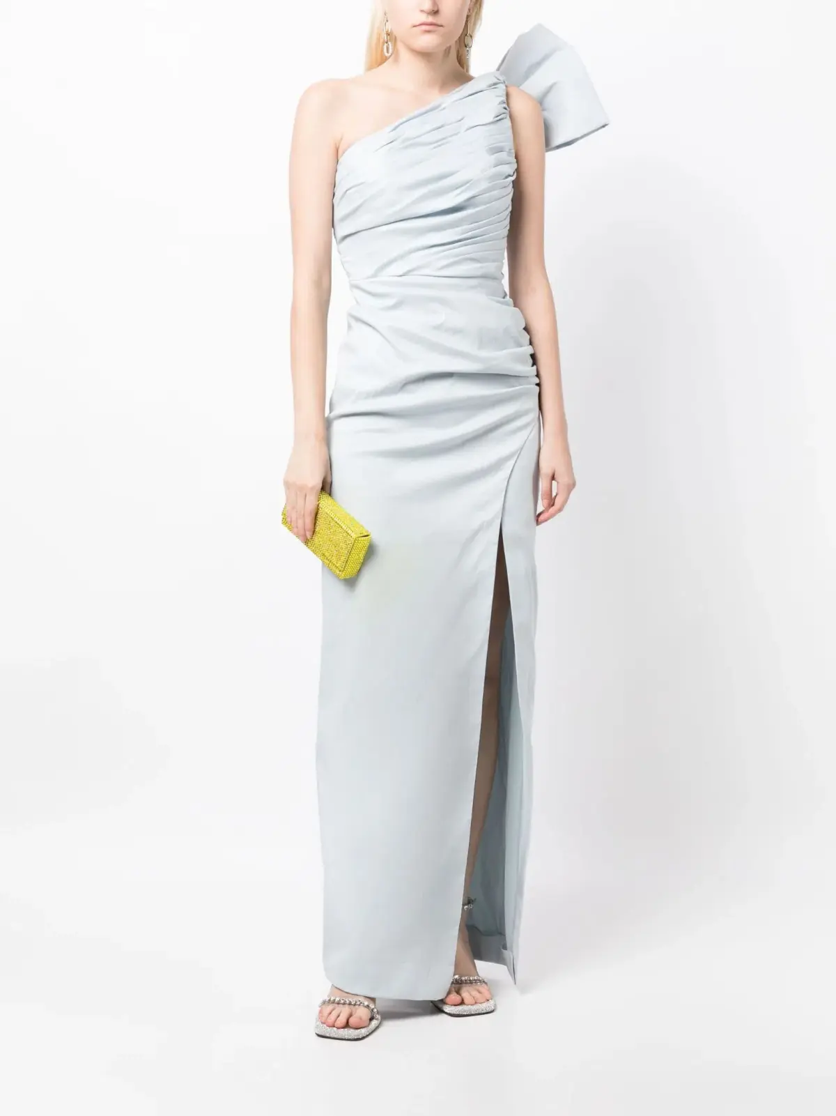 Rachel Gilbert Olive Gown Ice Blue 16 (Aus 16) - Image 1