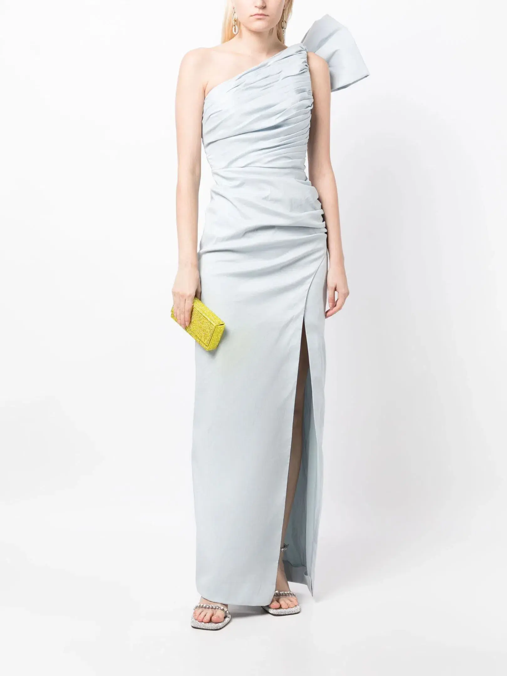 Rachel Gilbert Olive Gown Ice Blue 16 (Aus 16) - Image 1