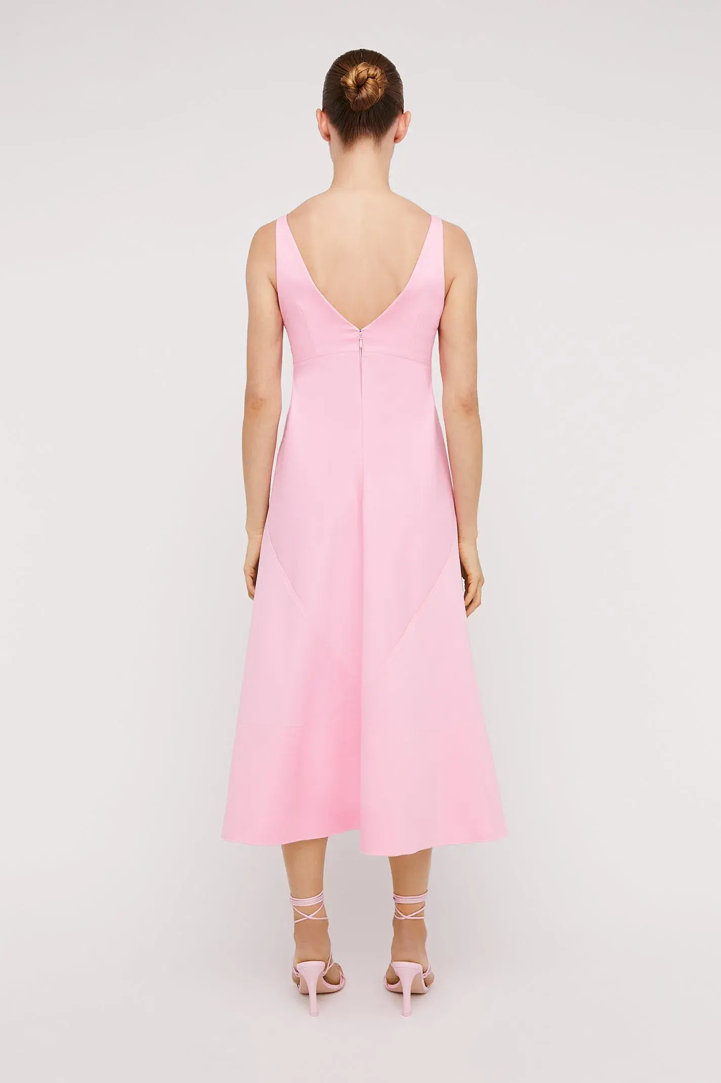 Scanlan Theodore Italian Cotton Dress Pink Size 6 - Image 2
