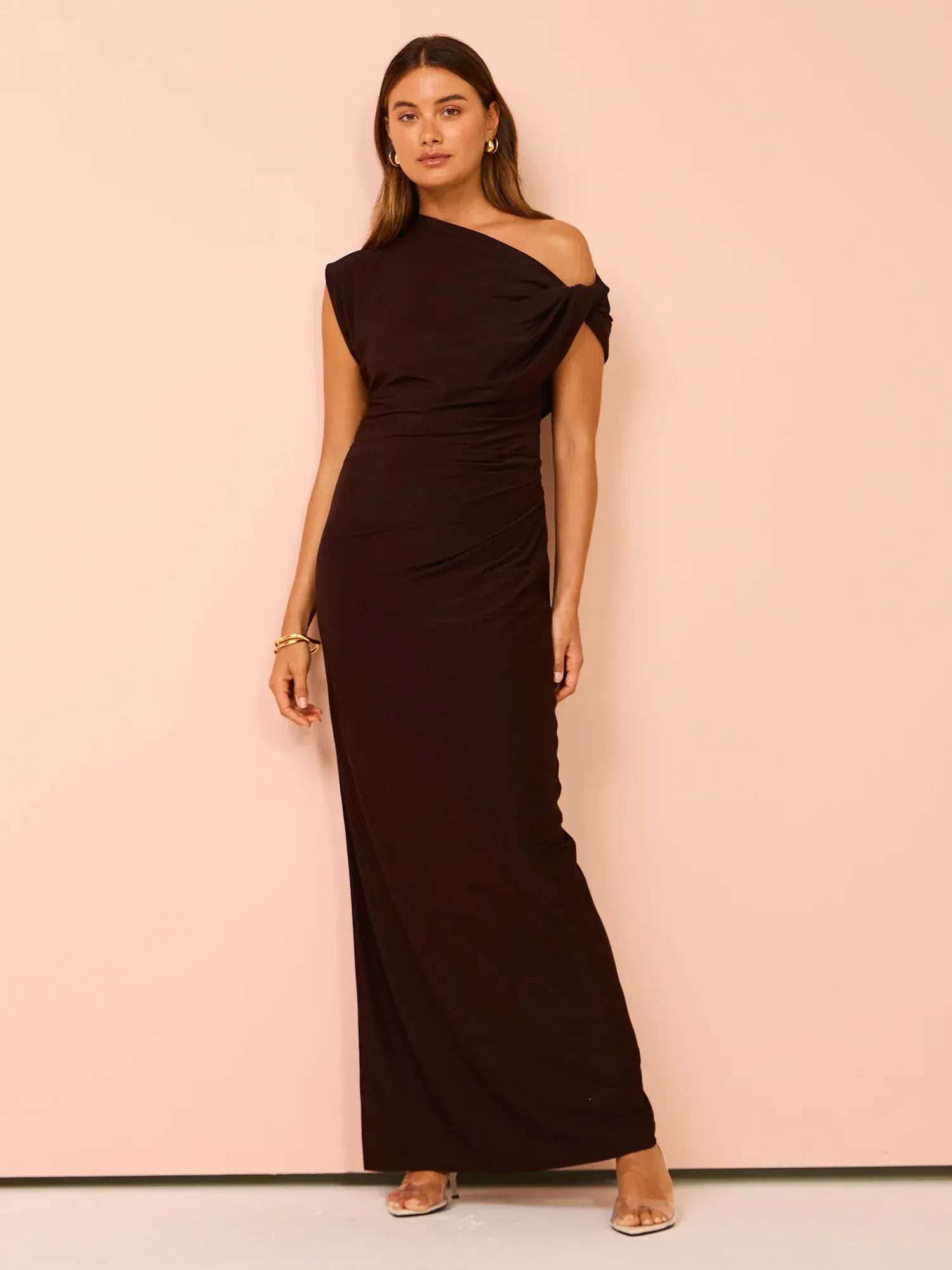 Camilla and Marc Annalise Maxi Dress Chocolate Size 6 - Image 1