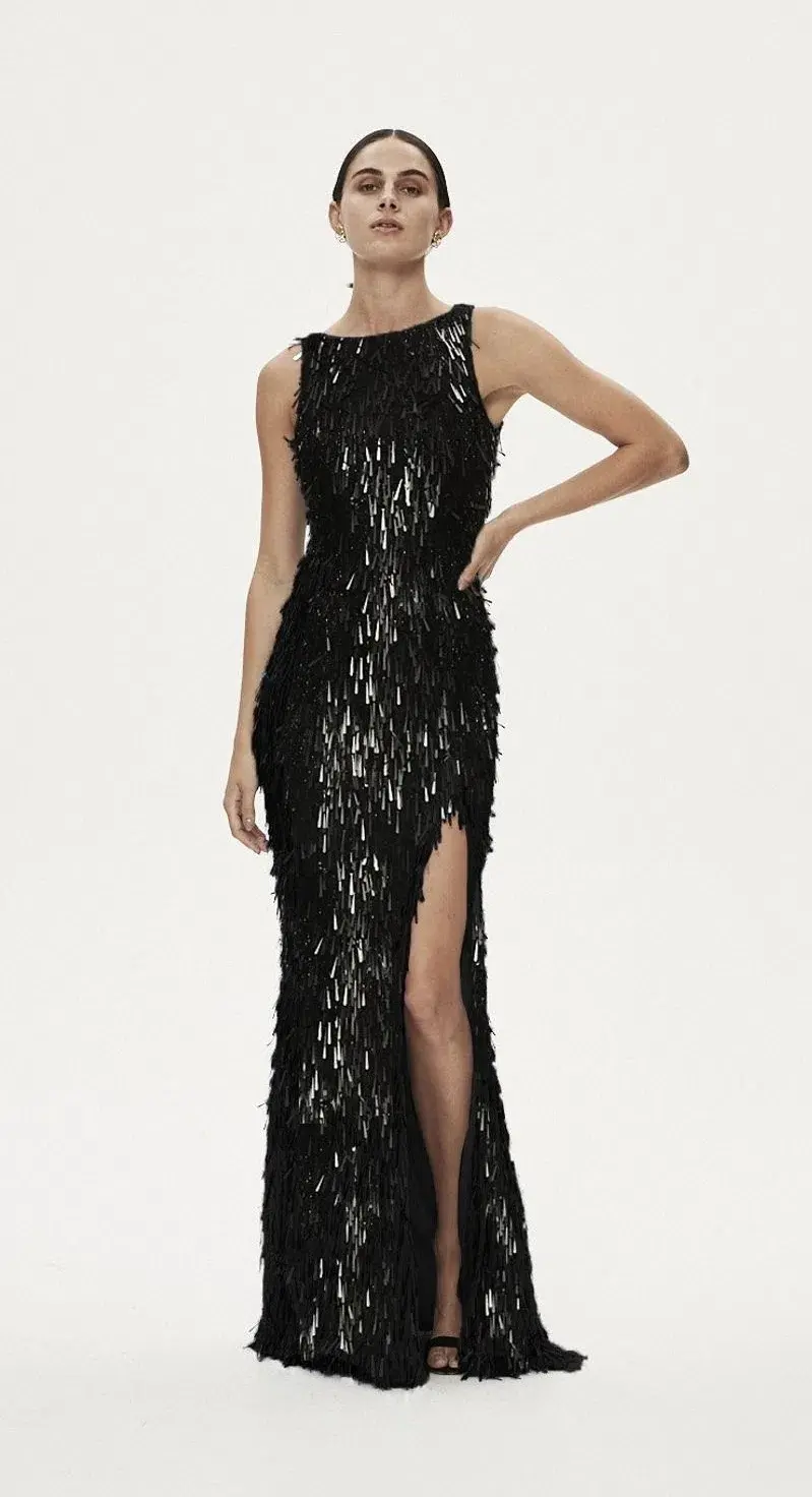 Rachel Gilbert Opus Gown Black Size 0 / AU 6 - Image 1