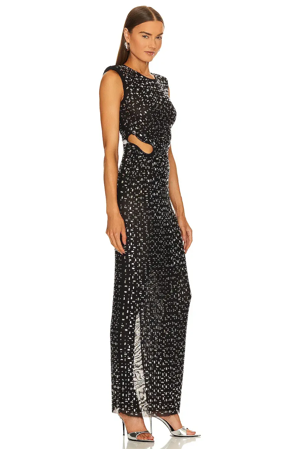 Self Portrait Rhinestone Gown in Black Size 8 - Image 2