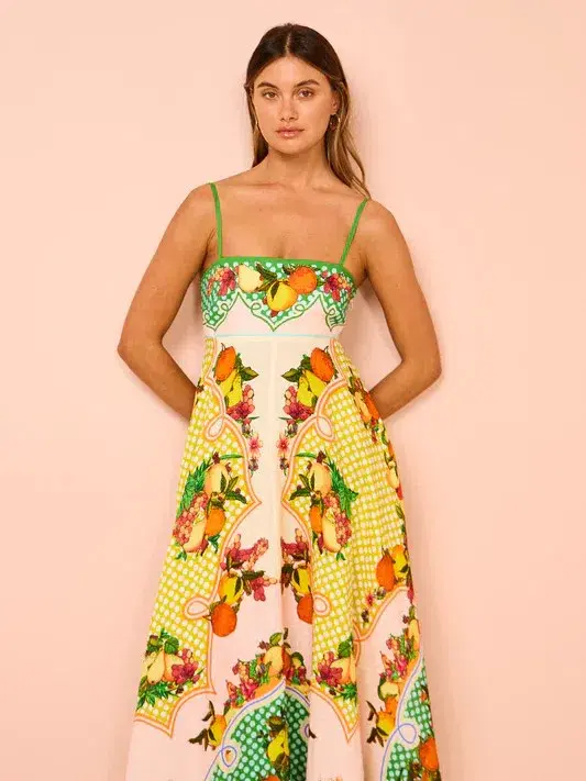 Alemais Lemonis Sundress In Multi Size 14 - Image 3