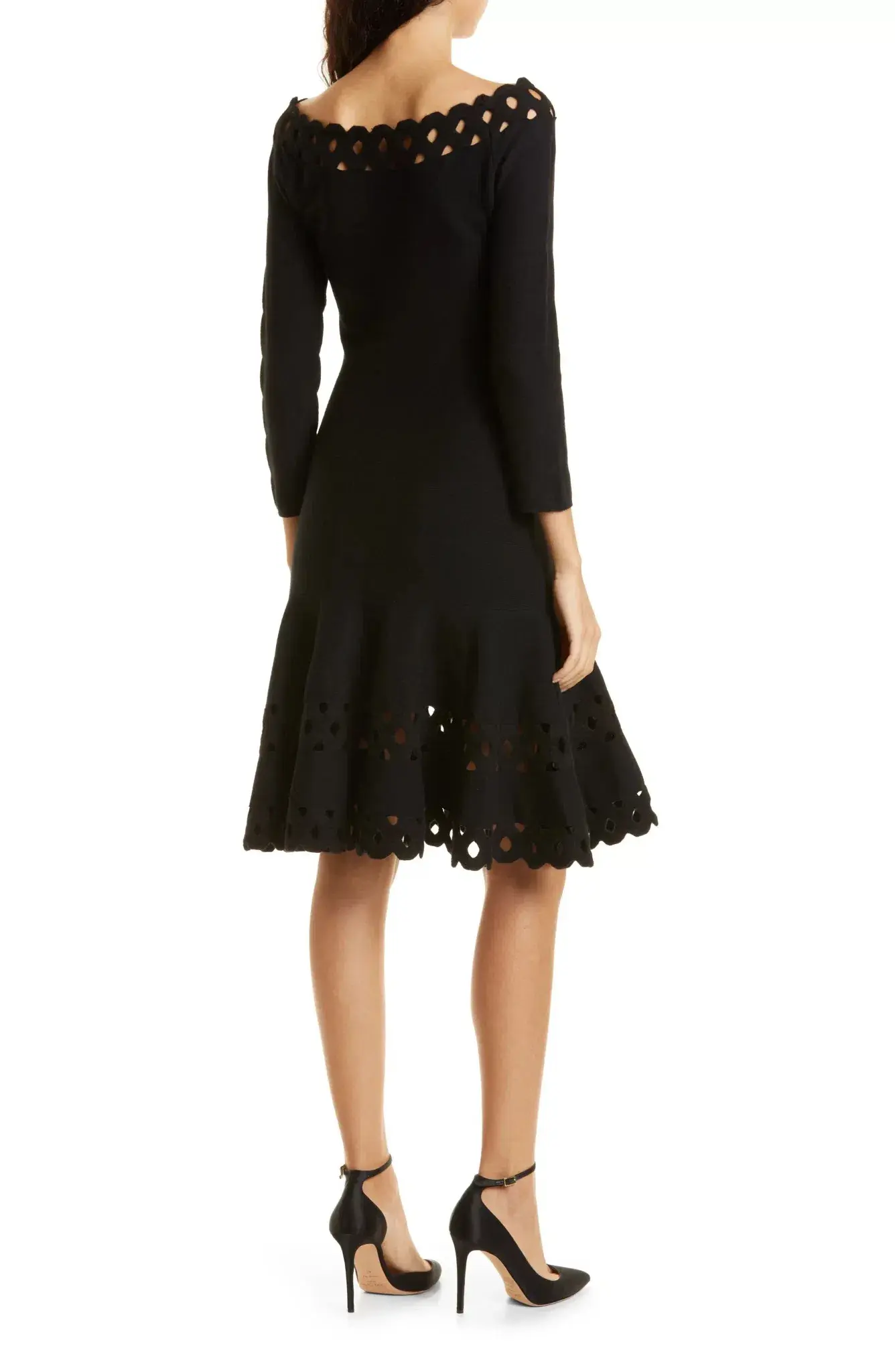 Emporio Armani  Madonna Cutout A Line Dress Black Size IT 40 / AU 12 - Image 3