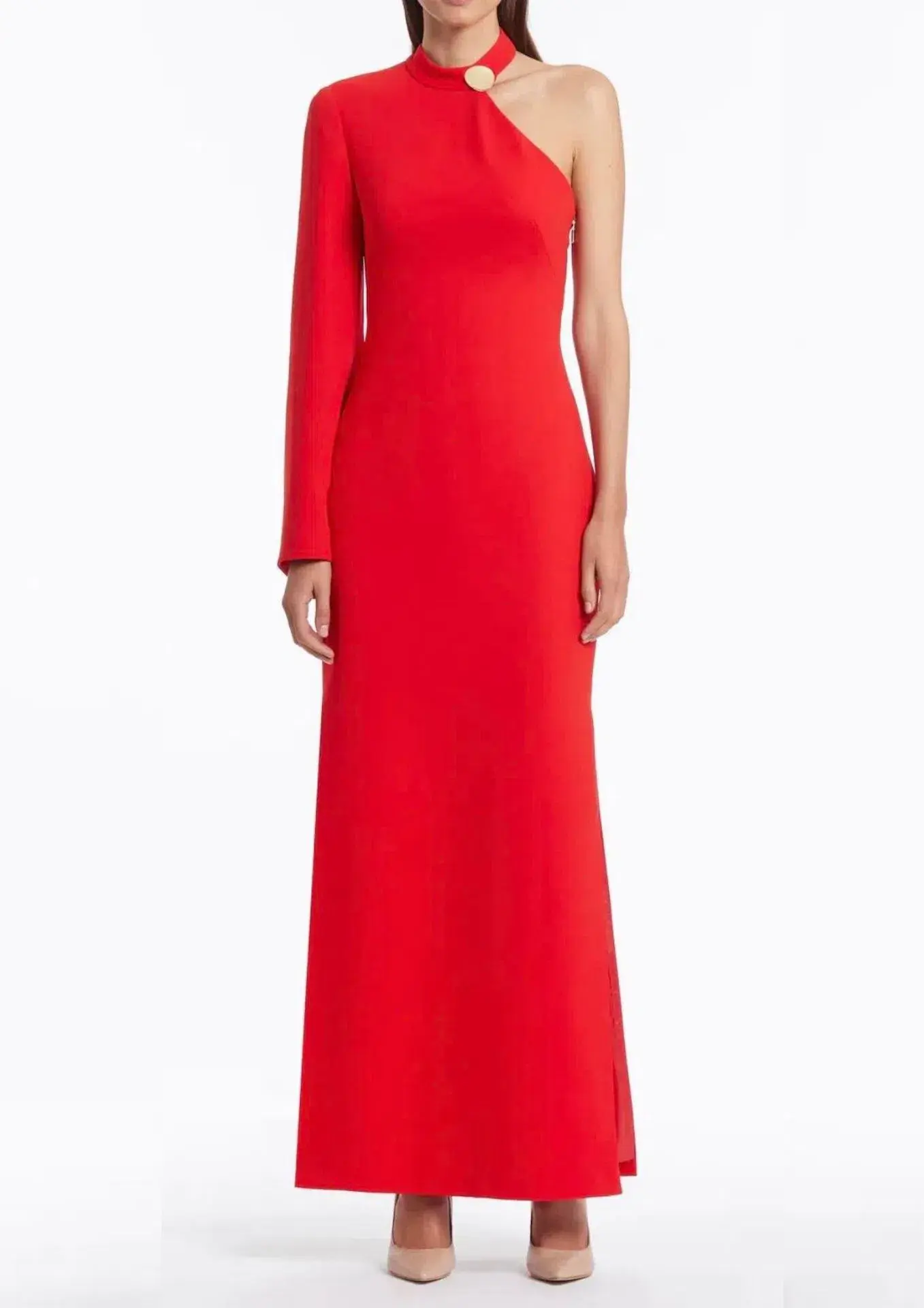 Carla Zampatti Hollywood Gown Red Size 8 - Image 1